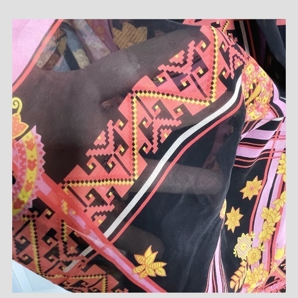 Kay Unger Silk Pin Up Style Halter Top Mid Length Cocktail Occasion Dress Size 4 - Picture 8 of 12